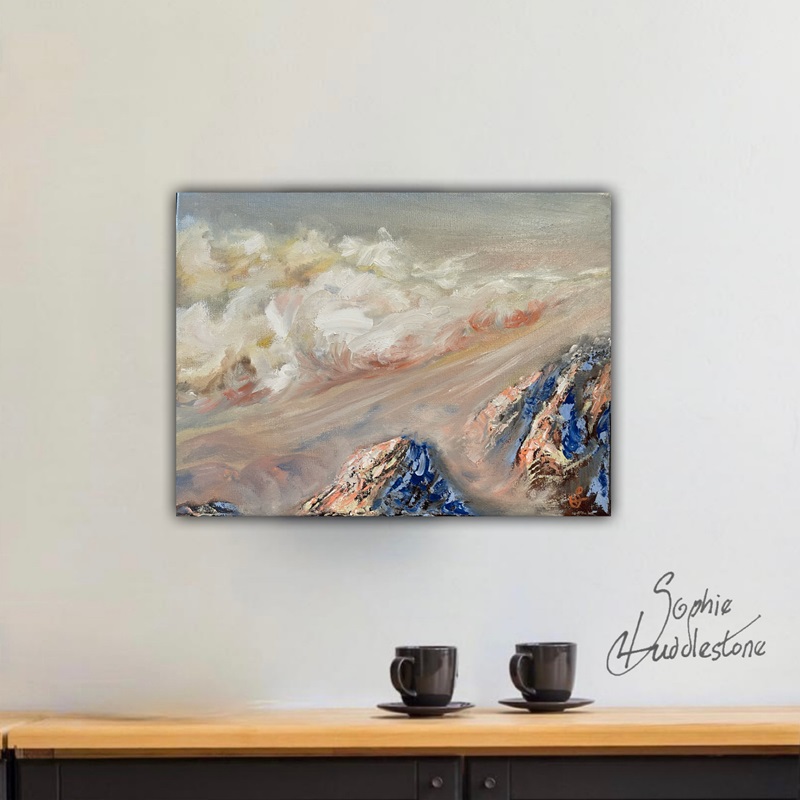 mountain clouds oil painting 800.800.1285
